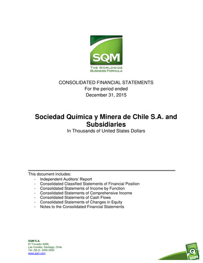 Thumbnail Sociedad Química y Minera Financial Statement 2015