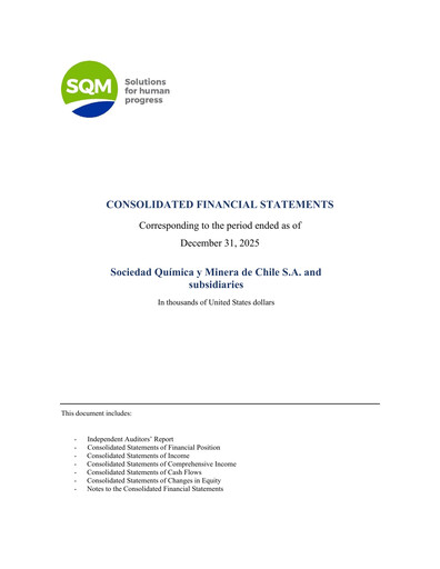 Thumbnail Sociedad Química y Minera Financial Statement 2025