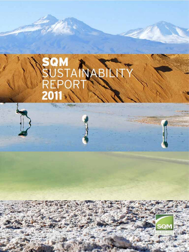 Thumbnail Sociedad Química y Minera Sustainability Report 2011