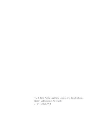 Thumbnail TMBThanachart Bank (ttb)

 Financial Statement 2012