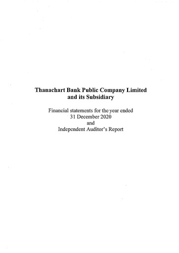 Thumbnail TMBThanachart Bank (ttb)

 Financial Statement 2020