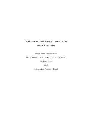 Miniature TMBThanachart Bank (ttb)

 Rapport semestriel 2024-h1