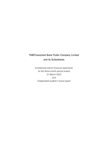 Thumbnail TMBThanachart Bank (ttb)

 Quarterly Report 2023-q1