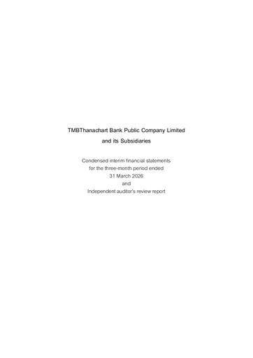 Thumbnail TMBThanachart Bank (ttb)

 Quarterly Report 2026-q1