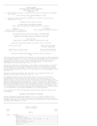 Miniature SM Energy
 Rapport annuel 2003