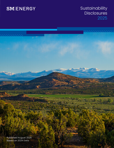 Thumbnail SM Energy
 Sustainability Report 2025