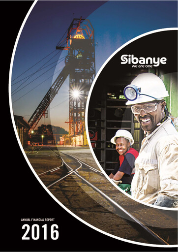 Miniature Sibanye-Stillwater
 Rapport financier 2016