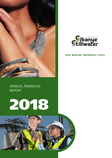 Miniature Sibanye-Stillwater
 Rapport financier 2018