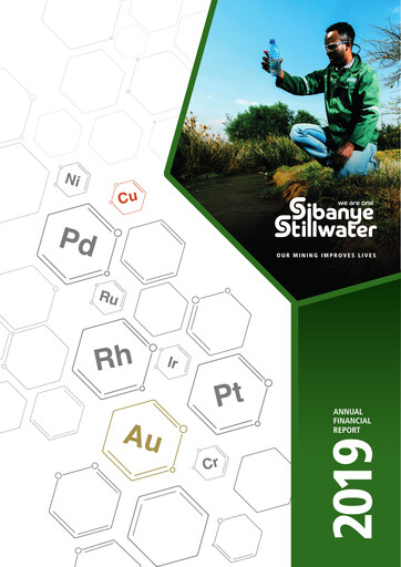 Miniature Sibanye-Stillwater
 Rapport financier 2019