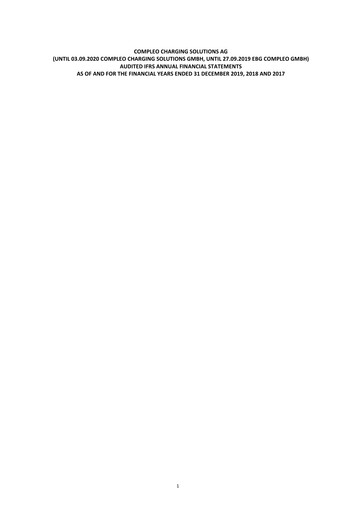 Thumbnail Compleo Charging Solutions Financial Statement 2017-2019