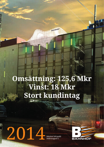 Miniature Bahnhof AB Rapport semestriel 2014-h1