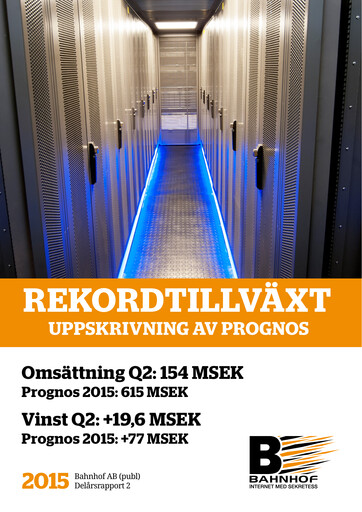 Miniature Bahnhof AB Rapport semestriel 2015-h1