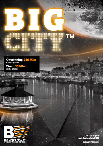 Thumbnail Bahnhof AB Quarterly Report 2017-q3