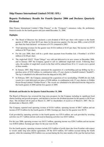 Thumbnail SFL Corp
 Quarterly Report 2006-q4