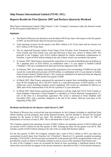 Thumbnail SFL Corp
 Quarterly Report 2007-q1