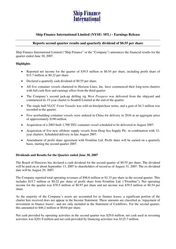Thumbnail SFL Corp
 Quarterly Report 2007-q2