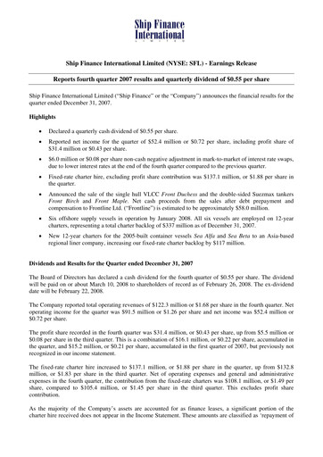 Thumbnail SFL Corp
 Quarterly Report 2007-q4