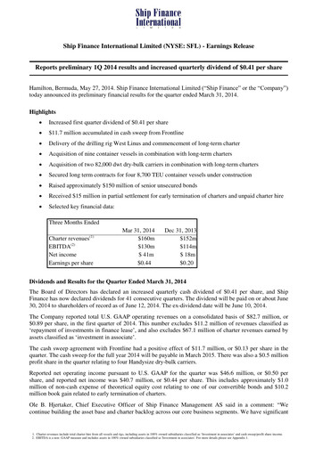 Thumbnail SFL Corp
 Quarterly Report 2014-q1