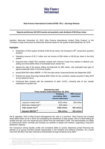 Thumbnail SFL Corp
 Quarterly Report 2018-q3