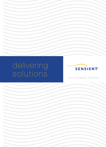 Thumbnail Sensient Technologies
 Annual Report 2012