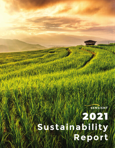Thumbnail Sensient Technologies
 Sustainability Report 2021