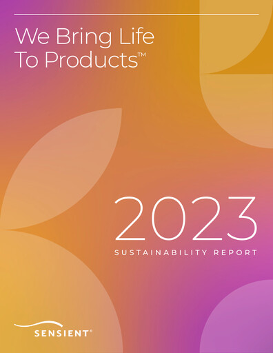 Thumbnail Sensient Technologies
 Sustainability Report 2023