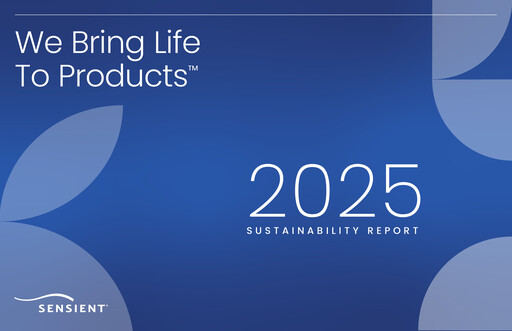 Thumbnail Sensient Technologies
 Sustainability Report 2025