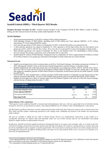 Thumbnail Seadrill
 Quarterly Report 2022-q3