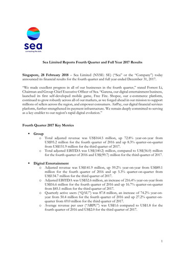 Vorschaubild Sea Limited Quartalsbericht 2017-q4