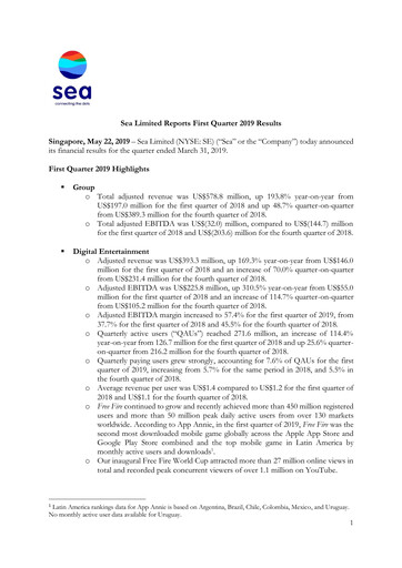 Vorschaubild Sea Limited Quartalsbericht 2019-q1
