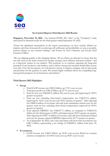 Vorschaubild Sea Limited Quartalsbericht 2022-q3