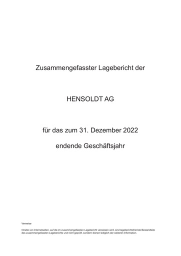 Thumbnail Hensoldt Financial Report 2022