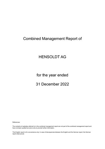 Thumbnail Hensoldt Financial Report 2022