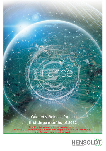 Thumbnail Hensoldt Quarterly Report 2022-q1