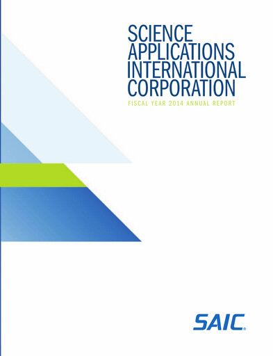 Thumbnail SAIC (Science Applications International Corp) Annual Report 2014