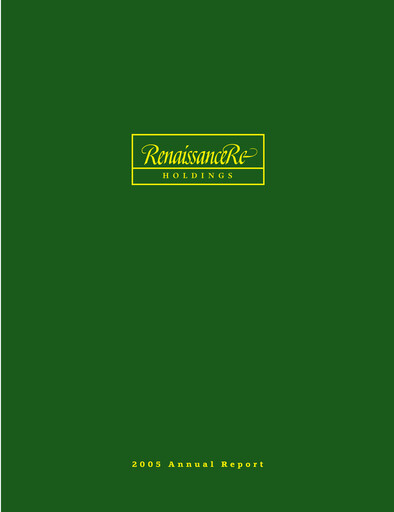 Thumbnail RenaissanceRe
 Annual Report 2005