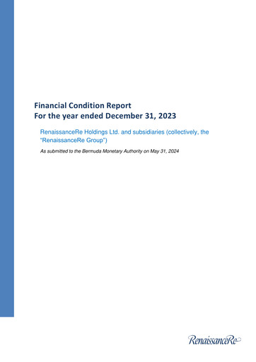 Thumbnail RenaissanceRe
 Financial Report 2023