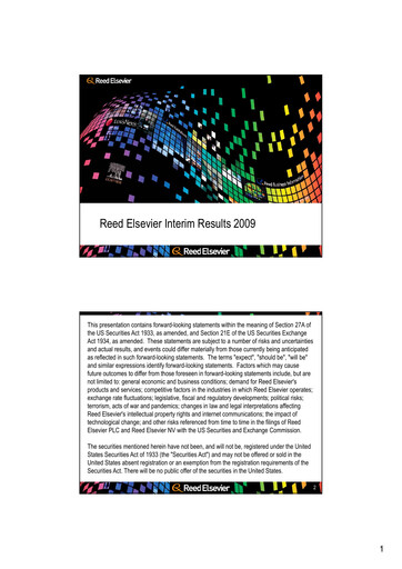 Thumbnail RELX Half-year Report 2009