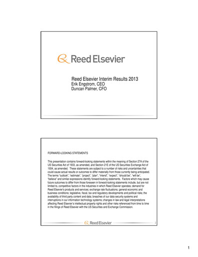 Thumbnail RELX Half-year Report 2013