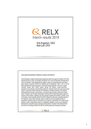 Thumbnail RELX Half-year Report 2019