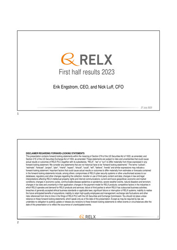 Thumbnail RELX Half-year Report 2023