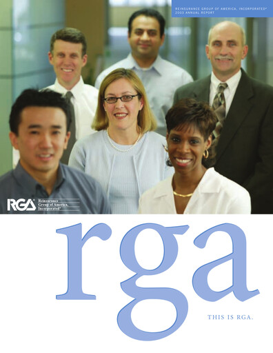 Thumbnail Reinsurance Group of America
 Annual Report 2003