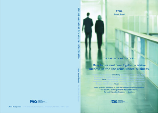 Thumbnail Reinsurance Group of America
 Annual Report 2004