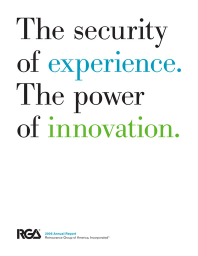 Thumbnail Reinsurance Group of America
 Annual Report 2006
