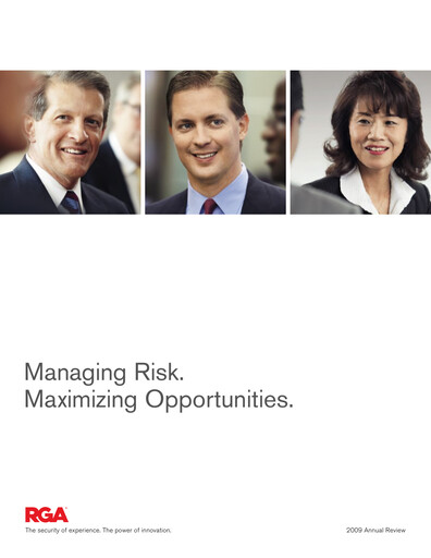 Thumbnail Reinsurance Group of America
 Annual Report 2009