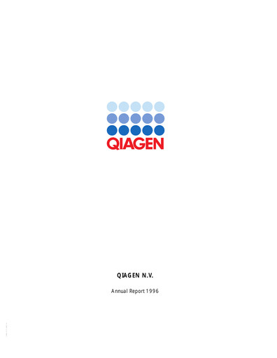 Thumbnail Qiagen  Annual Report 1996