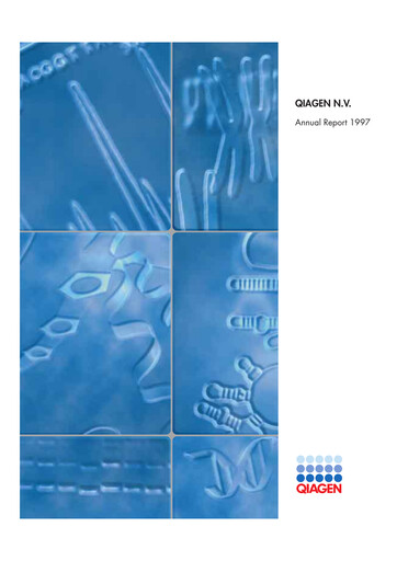 Thumbnail Qiagen  Annual Report 1997