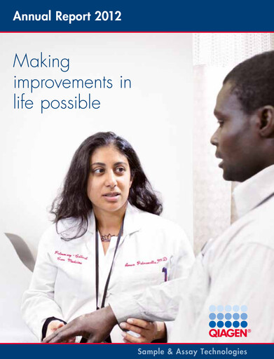 Thumbnail Qiagen  Annual Report 2012