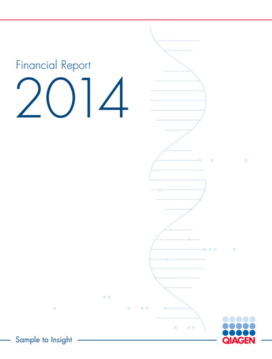 Thumbnail Qiagen  Annual Report 2014