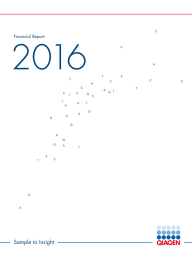 Thumbnail Qiagen  Annual Report 2016